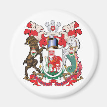 Escudo de armas de Cardiff Iman Para Frigorífico