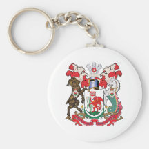 Escudo de armas de Cardiff Llaveros Personalizados