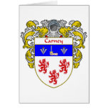 Escudo de armas de Carney (cubierto) Felicitaciones