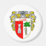 Escudo de armas de Castillo (cubierto) Imanes Para Frigoríficos