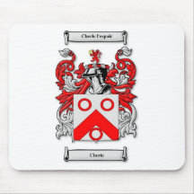 Escudo de armas de Cherie Alfombrilla De Ratones