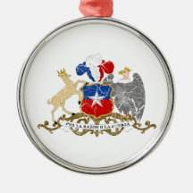 Escudo de armas de Chile Adorno De Navidad