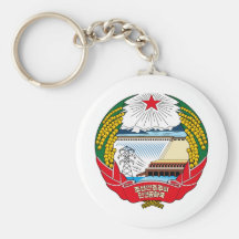 Escudo de armas de Corea del Norte Llaveros