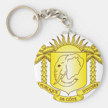 Escudo de armas de Costa de Marfil Llavero Personalizado
