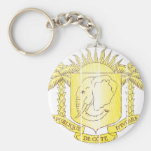 Escudo de armas de Costa de Marfil Llaveros