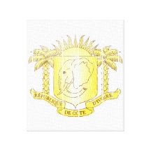 Escudo de armas de Costa de Marfil Impresion De Lienzo
