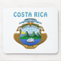 Escudo de armas de Costa Rica Alfombrillas De Ratón
