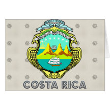 Escudo de armas de Costa Rica Felicitacion