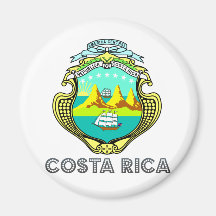 Escudo de armas de Costa Rica Imanes Para Frigoríficos