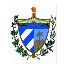 Escudo de armas de Cuba Tarjeta Postal