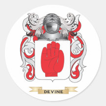 Escudo de armas de Devine Pegatina