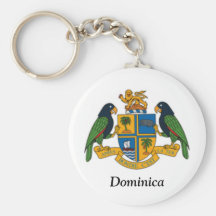 Escudo de armas de Dominica Llaveros Personalizados
