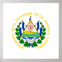 Escudo de armas de El Salvador Impresiones