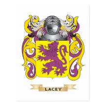 Escudo de armas de encaje (escudo de la familia) postales
