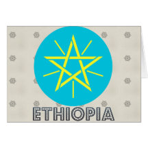 Escudo de armas de Etiopía Felicitacion
