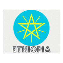 Escudo de armas de Etiopía Postales