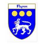 Escudo de armas de Flynn/escudo de la familia Tarjetas Postales
