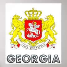 Escudo de armas de Georgia Posters