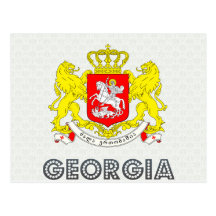 Escudo de armas de Georgia Tarjeta Postal