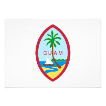 Escudo de armas de Guam Invitaciones Personales