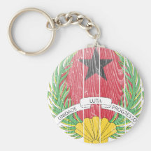 Escudo de armas de Guinea-Bissau Llaveros Personalizados
