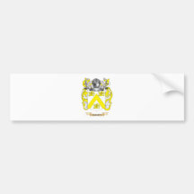 Escudo de armas de Haney (escudo de la familia) Etiqueta De Parachoque