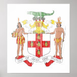 Escudo de armas de Jamaica Posters
