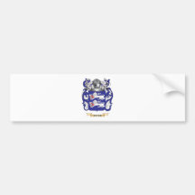 Escudo de armas de Kedge (escudo de la familia) Etiqueta De Parachoque