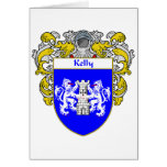 Escudo de armas de Kelly (cubierto) Felicitación