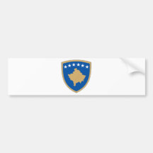 Escudo de armas de Kosovo Pegatina De Parachoque
