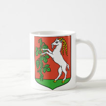 Escudo de armas de la cabra taza de café