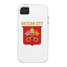 Escudo de armas de la CIUDAD DEL VATICANO Vibe iPhone 4 Carcasa