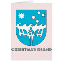 Escudo de armas de la Isla de Navidad Tarjetas
