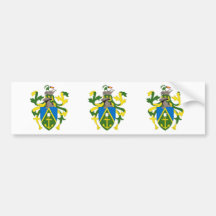Escudo de armas de las islas de Pitcairn Etiqueta De Parachoque