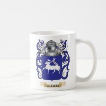 Escudo de armas de las llamas (escudo de la famili taza