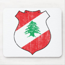Escudo de armas de Líbano Tapete De Ratones