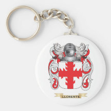 Escudo de armas de Llorente (escudo de la familia) Llavero Personalizado