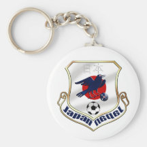 Escudo de armas de los fanáticos del fútbol de Jap Llaveros