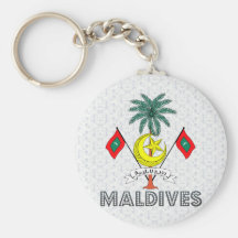 Escudo de armas de Maldivas Llaveros Personalizados