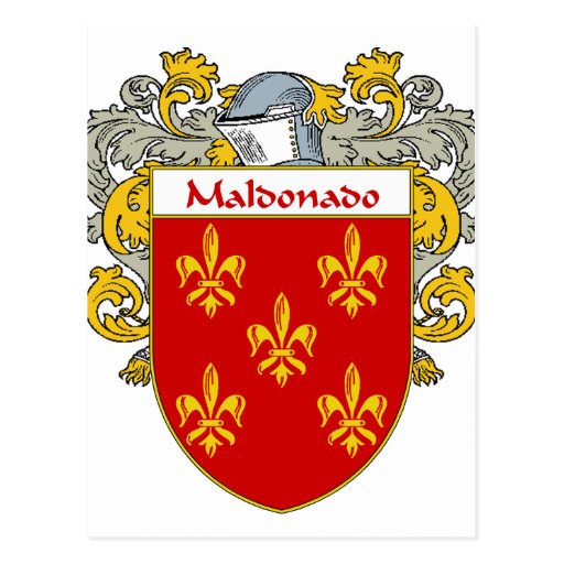 Escudo de armas de Maldonado/escudo de la familia Postal Zazzle