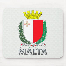 Escudo de armas de Malta Alfombrillas De Ratón
