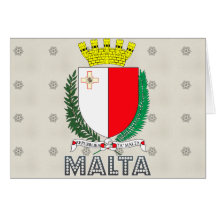 Escudo de armas de Malta Tarjeta