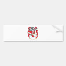 Escudo de armas de Marron (escudo de la familia) Etiqueta De Parachoque