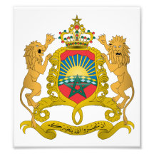 Escudo de armas de Marruecos Fotografías