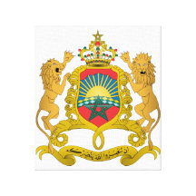 Escudo de armas de Marruecos Impresion En Lona