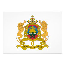 Escudo de armas de Marruecos Invitación Personalizada