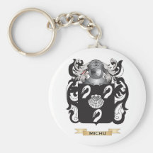 Escudo de armas de Michu (escudo de la familia) Llavero Personalizado