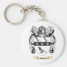Escudo de armas de Mika (escudo de la familia) Llavero Personalizado
