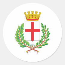 Escudo de armas de Milano Etiqueta Redonda