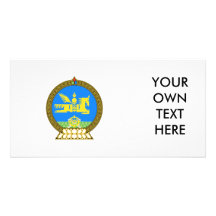 Escudo de armas de Mongolia Tarjeta Fotográfica Personalizada